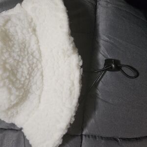 Cozy White Sherpa Bucket Hat